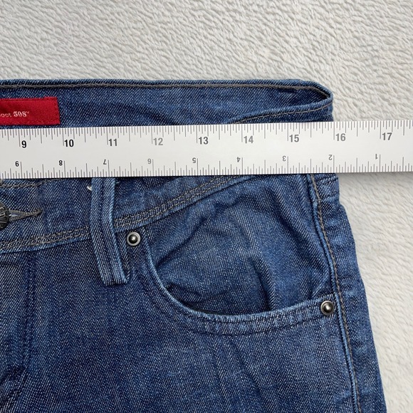 VTG Levi's Demi Boot 508 Women's Jeans Dark Wash Size 6S 28L - Picture 4 of 9